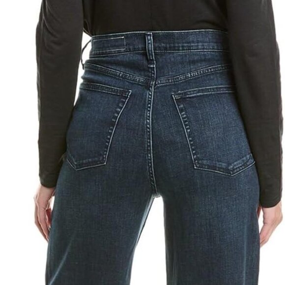 Worn 1x - NWT Rag & Bone Serena High-Rise Wide Leg Jeans - Size 27 - Picture 2 of 6